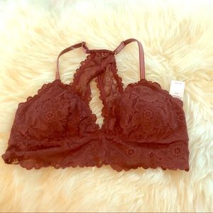 Rust racerback bralette